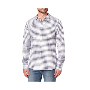 Tommy Hilfiger pánská kostkovaná košile - XL (0QY)